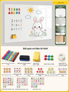 TONGMUXING | Bảng Trắng Trẻ Em Viết Vẽ Nam Chíp Dán Keo Có Thể Tháo Rời