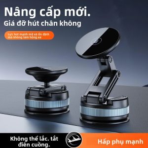 Giá Đỡ Điện Thoại Ô Tô Hút Chân Không Từ Tính Đa Năng Có Thể Gập Lại Và Kéo Dài Dùng Được Cho Tất Cả Các Loại Điện Thoại Thông Minh Gắn Trên Kính Chắn Gió Hoặc Bảng Điều Khiển Màu Đen