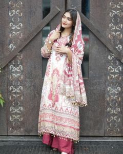 Fancy & Beautiful Maslin Suits Collections with Printed & Real Mirror Work on Top (Pre-order : 2/3 Weeks Delivery) NSE140824 / MW-ITG140824