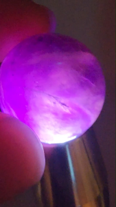 (SG Seller Ready Stocks) Natural Brazil Emperor Amethyst Citrine Symbiosis Quartz Ball 2.5cm