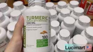Viên uống nghệ Turmeric with Bioperine hỗ trợ khớp Bronson [Hàng Mỹ]