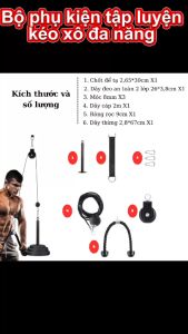Bộ Dây Cáp Tập Gym Kéo Cáp Đa Năng Ròng Rọc Tập Xô Lưng Tay Vai ( Nhập Khẩu ) OneSport