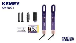 KEMEI KM-6921 5in1 Hair Dryer Hair Straightener Multi Hot Air Brush Comb Negative Ion Hair Care