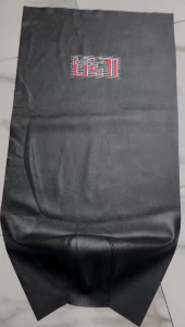 kulit jok motor JAHIT SABLON GAMBAR KECIL/LOGO KECIL