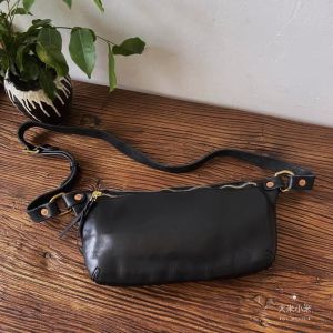 Guidi Vintage Dark Leather Satchel
