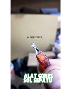 Alat Gores Sol Sepatu Susruk Sol Sepatu Stainless Steel Pembuat Alur Benang Sol Sepatu A