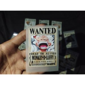 Stiker Sticker Baju Sablon Kaos DTF Anime One Piece Kru Mugiwara Stiker Setrika Baju Anime