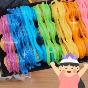 ชีสซี่ดิปหลากสี เรนโบว์ ตรา ชีสโตะ 1 แพ็ค 7 สี ขนาด 160 กรัม x 7 ถุง