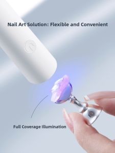 MONLEYTA | Portable Handheld Manicure Lamp Mini Nail Art Light Gel Curing Lamp Wearable Nail Tips Phototherapy Lamp Beauty Salon Tool