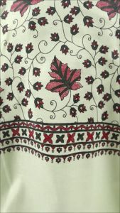 Sorban Kashmiri ARIFAT Shawl Full Motif Print KREM