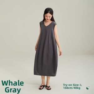 Tea Polyphenol Cotton Womens Summer Vest Dress