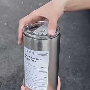 กระติกน้ำสเตนเลสเก็บความเย็น 600 มล. แก้วน้ำร้อน-เย็นพร้อมหลอดดูด ความจุใหญ่ ใช้งานทุกสถานการณ์ HE0008