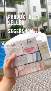 Seger Snow Pouch Tas Makeup Skincare Cantik Travel Bag Transparan