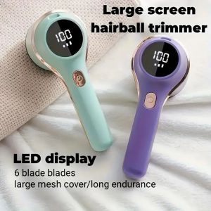 Electric Fabric Shaver with LED Light - Rechargeable Lint Remover & Pilling Trimmer for Clothes Sweaters and Upholstery
