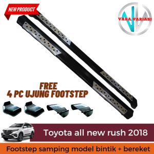 Footstep Samping Foot Step Injakan Samping Mobil all new rush Model Bintik