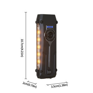 RGB 7-Color Strong Light Flashlight White Yellow Red Purple Multi Light Source Outdoor Lighting Pen Clip Magnetic Flat Torch