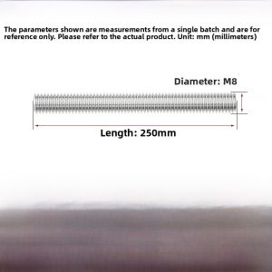 Stainless Steel 304 Threaded Rod Full Thread Screw Stud Bolt Threading Bar M8M10 Hardware Tools Fasteners Bolts from China