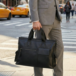 BOLIAO | Genuine Leather Mens Business Briefcase Handbag