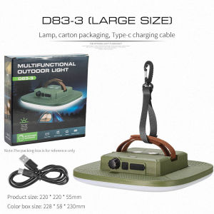 ESMARTER Rechargeable Camping Tent Strong Light with Magnet Portable LED Bulb Lamp Torch Work Maintenance Lighting with Hook