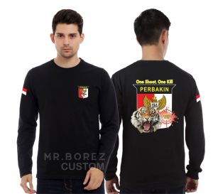 Tshirt Baju Kaos Perbakin Lengan Panjang Kaos Custom Sablon Keren Baju Kaos Katun Pria Kaos Distro