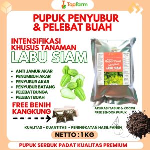 Pupuk Pelebat Buah Labu Siam / Pupuk Booster Labu Siam / Pupuk Labu Siam Berbuah Lebat / Obat Busuk Buah Labu Siam / Pupuk Buah Super Lebat Labu Siam