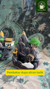 Pembakar Dupa Terbalik Resin Zen Backflow Incense Burner Resin Cendana Rumah Sandalwood Incense Burner Home Incense Burner