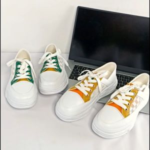 Sepatu Sneakers Wanita Kasual Motif Checkered Modis Korean Fashion Style Washi Import COD SPT-21