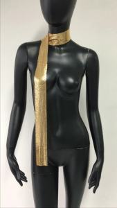 Shiny Metal Sequin Scarf Women Tassel Simple Design Patchwork Cover Up Scarf Party Night Club Chic Jewelry Accessories 2024 New