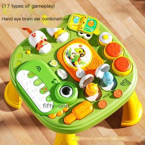 Childrens Dinosaur Early Education Enlightenment Game Table Toy Baby Puzzle Multi functional Music Learning Table