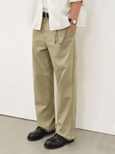 714street | Japanese Washed Classic Straight Casual Work Pants Loose