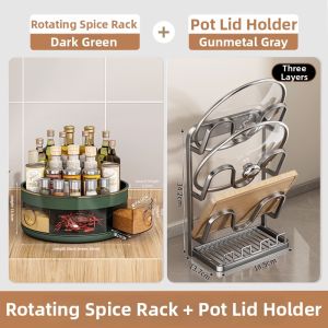 Hourleey | Rotating Spice Organizer Rack
