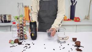 2024 ใหม่ เครื่องชงกาแฟเอสเปรสโซแบบแคปซูลอัตโนมัติ แบบพกพา รองรับขนาดแคปซูลและผงกาแฟต่างๆ