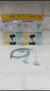 Headset Macaron+Mic U69 Handsfree  stereo Extra Bass Earphone U-69