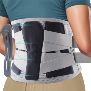 1PCS Bionic Support Lower Back Brace with Lumbar Pad Soft Breathable Back Support Belt for Men Women Scoliosis Pain Relief