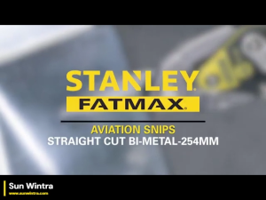 Stanley Fat Max MaxSteel Straight Cut Aviation Snips #14-563 #14563