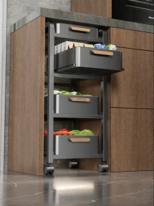 YIXUAN | Multifunctional Mobile Multi-layer Fruit and Vegetable Storage Cart
