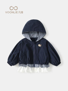 VOONLIE | Áo Khoác Hooded Thời Trang Cho Bé Gái Mùa Thu