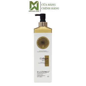 Dầu gội cho tóc dầu gàu rụng Plus Vinge Collagen Xanh 1000ML Mẫu Mới 2025