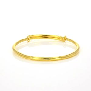 Chow Sang Sang 周生生 999.9 24K Pure Gold Essence Delicate Minimalist Adjustable Bangle for Women & Men 09218K Price-by-Weight