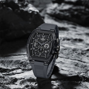 NAVIFORCE Original Quartz Watch for Men Mini Timer Dial Calendar Breathable Silicone Strap Luminous Hands Waterproof 50m Light Outdoor Casual Men Boy Watch Gift NF6118