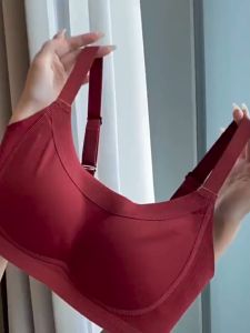 ⚡Port⚡ blouses women new style 2025 Solid Color Seamless Underwear Anti Sagging Anti-exposed Bra Women Push-up Underwear