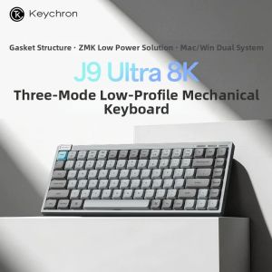 Keychron | Bàn Phím Cơ Silent Low-profile Tri-mode 8KHz Mac/Windows
