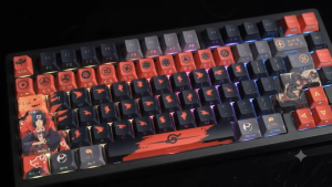 Keycap Uchiha Itachi | Tsukuyomi Sharingan | Xuyên Led Full Size | Chất liệu PBT Profile Cherry
