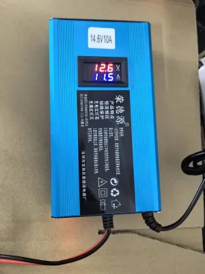 เครื่องชาร์จแบตเตอรี่ลิเธียมฟอสเฟต 146V 30A กระแสสูง สำหรับรถ RV พลังงานแสงอาทิตย์ อุปกรณ์เสริมรถยนต์ไฟฟ้า หัวใหญ่สองรู