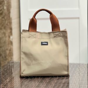 Casual Nylon Canvas Handheld Bag Lunch Box Bag Mini Small Cloth Bag for Office Workers Fashionable Portable Food Container Bag