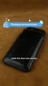 Bao da rút để được điện thoại có Ốp Lưng Iphone 17 pro 16 pro 15 pro 14 pro 13 pro 12 pro da bò thật may thủ công bền đẹp