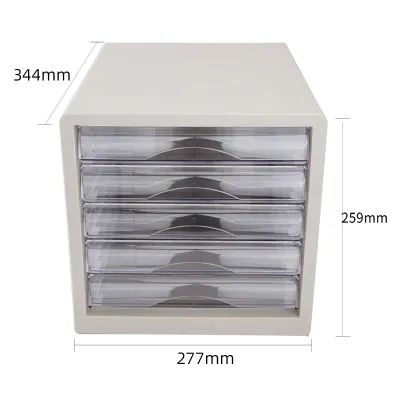 deli | Office File Organizer Drawer-type Plastic 4/5 Layers