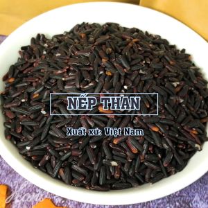 1Kg Nếp Than Thơm Ngon Dẻo Ngọt Giống Thuần Chủng Loại 1 Dùng nấu xôi nếp chè nếp 👉 Nông Sản Hani Food