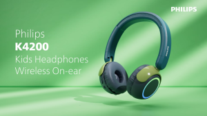 PHILIPS TAK4200 Kids Wireless On-Ear Headphone with Volume Limited Audio Share Bluetooth 5.4 & 45h Playtime
