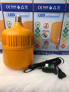 หลอดไล่ยุงรุ่น 150W (หลอดรุ่นใหญ่จัมโบ้) มาพร้อมแถมขั้วสาย E27 1ชุด พร้อมใช้งาน(แถมขั้วหลอดพร้อมสายไฟพร้อมใข้งาน) หลอดไฟไล่ยุงและแมลงนวัตกรรมใหม่ ทรงกระบอก แสงสีส้มเข้ม ไล่ยุงและแมลง ได้ผล 100%